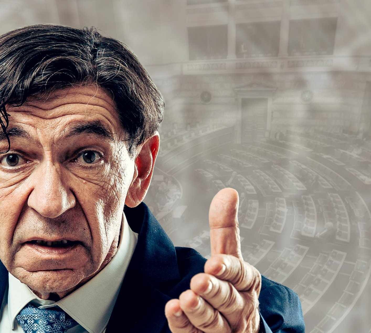 Εκτός Ύλης reloaded» του Κώστα Λεϊμονή, σε σκηνοθεσία της Κωνσταντίνας Νικολαΐδη, με τον Γεράσιμο Σκιαδαρέση, στο Ίδρυμα Μιχάλης Κακογιάννης - all4fun.gr